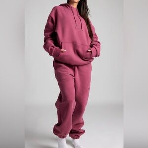 NEW! Comfrt Airplane Mode Travel Hoodie + Joggers SET! Unisex sz S Mens Womens